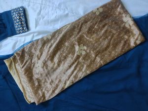 Elegant Blue Embroidered Ethnic Dress