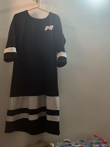 Black &amp; White Striped Dress