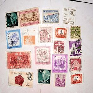 19VintageForeignStamps