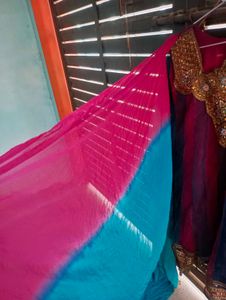 Flock Party Wear Kurta With Dupatta