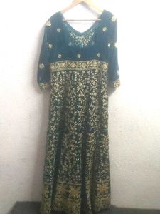 Heavy Velvet Wedding Gown