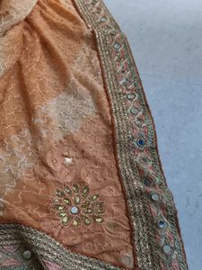 New Mirror Work Saree