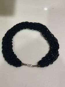 Elegant Black Multi-Strand Beaded Necklace