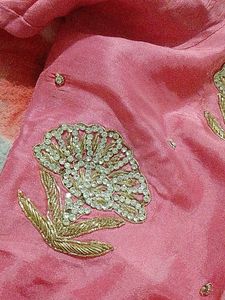 Elegant Pink Ethnic stitched kurti palazo and dupa