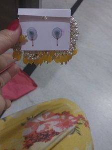 yellow earrings