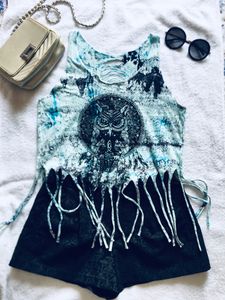 Fringed Sleeveless Tank Top