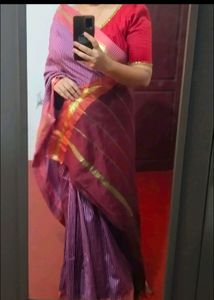 Beutiful Vintage Model Lavender Saree