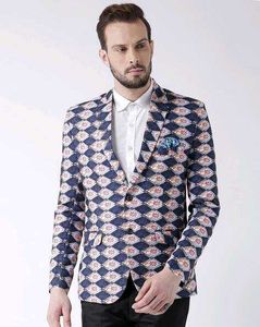 Multicolored printed Men's blazer