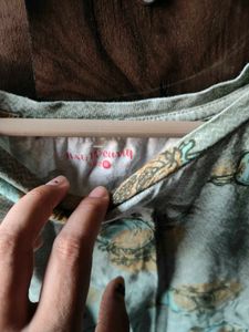 Printed Round Neck Top