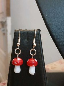 Mushroom Lampwork Jewelry Set
