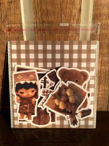 Cute Brown holographic Stickers
