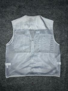 grey and blue Utility Vest