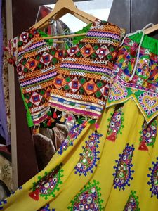 Garba Choli Yellow