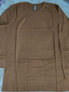 Men&#39;s Brown Long Sleeve T-Shirt
