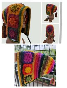 Crochet Patchwork Beanie ( pinterest design)