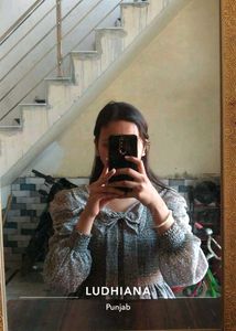 Green Floral Top With New Condition