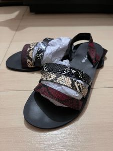 Stylish Snake Print Sandals