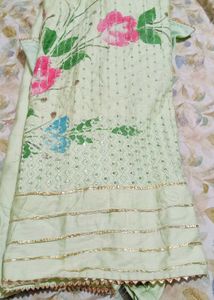 Hand-Painted Florals Kurti