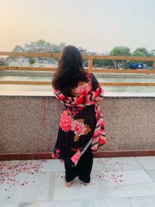 Floral Print Kurta Set