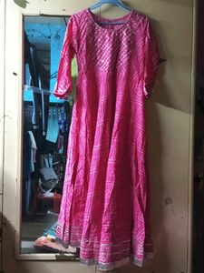 Pink Printed Kurta