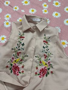 Floral Embroidered Top
