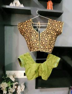 2 Pack Black Golden &amp; Olive Blouses