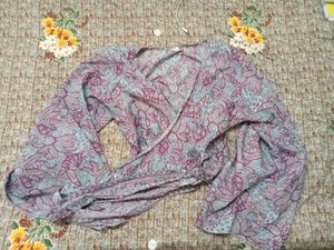 Floral Wrap Top