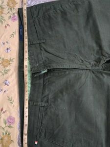 Olive Green Straight Leg Pants