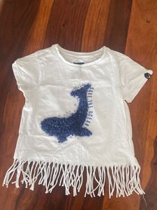 Allen Solly Whale Fringe Tee