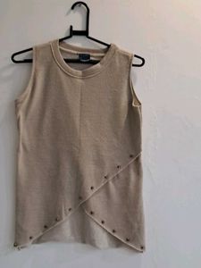 Sleeveless Top with Stud Detail