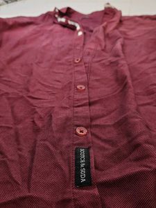 Burgundy Casual Shirt