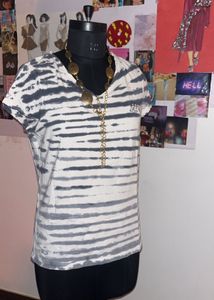 Kappa Striped Tie-dye Tee