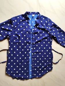 Blue And White Dot Jacket