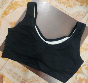Black Wireless Sports Bra