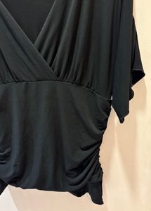 Chic Black V-Neck Top