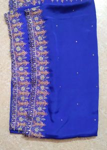 Royal Blue Embroidery Dupatta 💙
