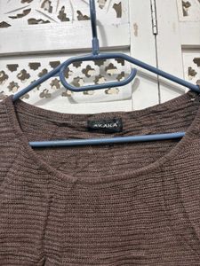 🎀Imported Brown Knit Sweater D