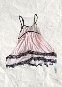 Pink Lace Trim Cami Top