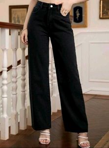 Wide Leg Embroidery Jeans