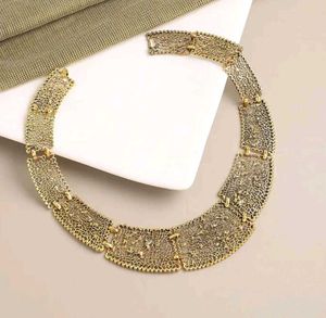 Vintage Gold Statement Necklace