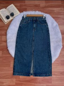 Denim Midi Skirt