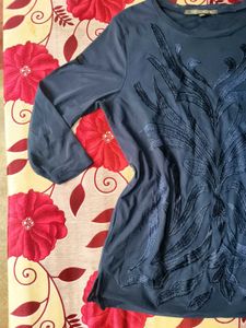 Embroidered Long Sleeve Top