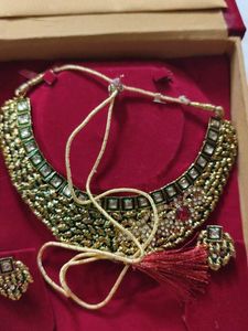 Antique Green Necklace Set