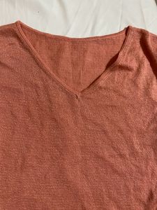 Coral Shimmery Top