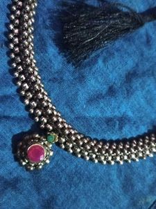Oxidized Silver Necklace