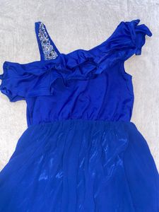 Blue Oneshoulder Dress
