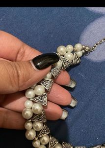 Pearl and Silver Necklace