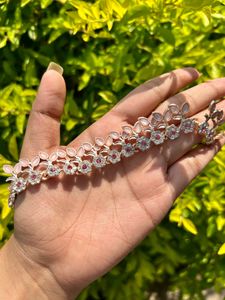 Rose Gold Necklace With Matching Earrings