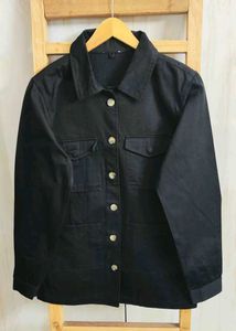 Embroidered Black Jacket Size-40