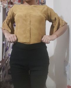 Top ,Turmuric Yellow Colour,